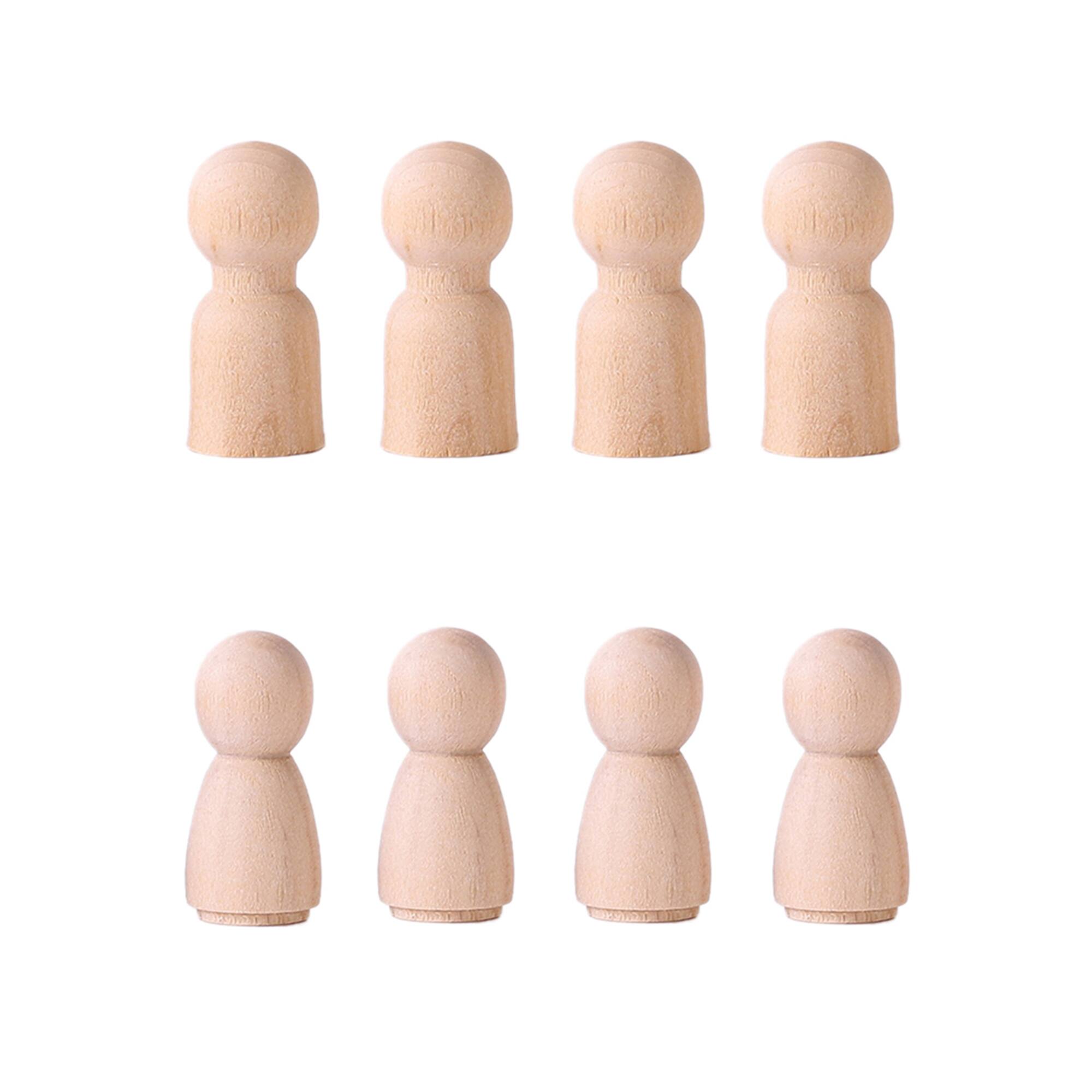 12 Packs: 8 ct. (96 total) 1" Wooden Peg People by Creatology™